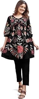 Womanista Embriodery frock suit set for womens | coord set for womens cotton | co ord sets for women stylish | co ord sets for women casual wear
