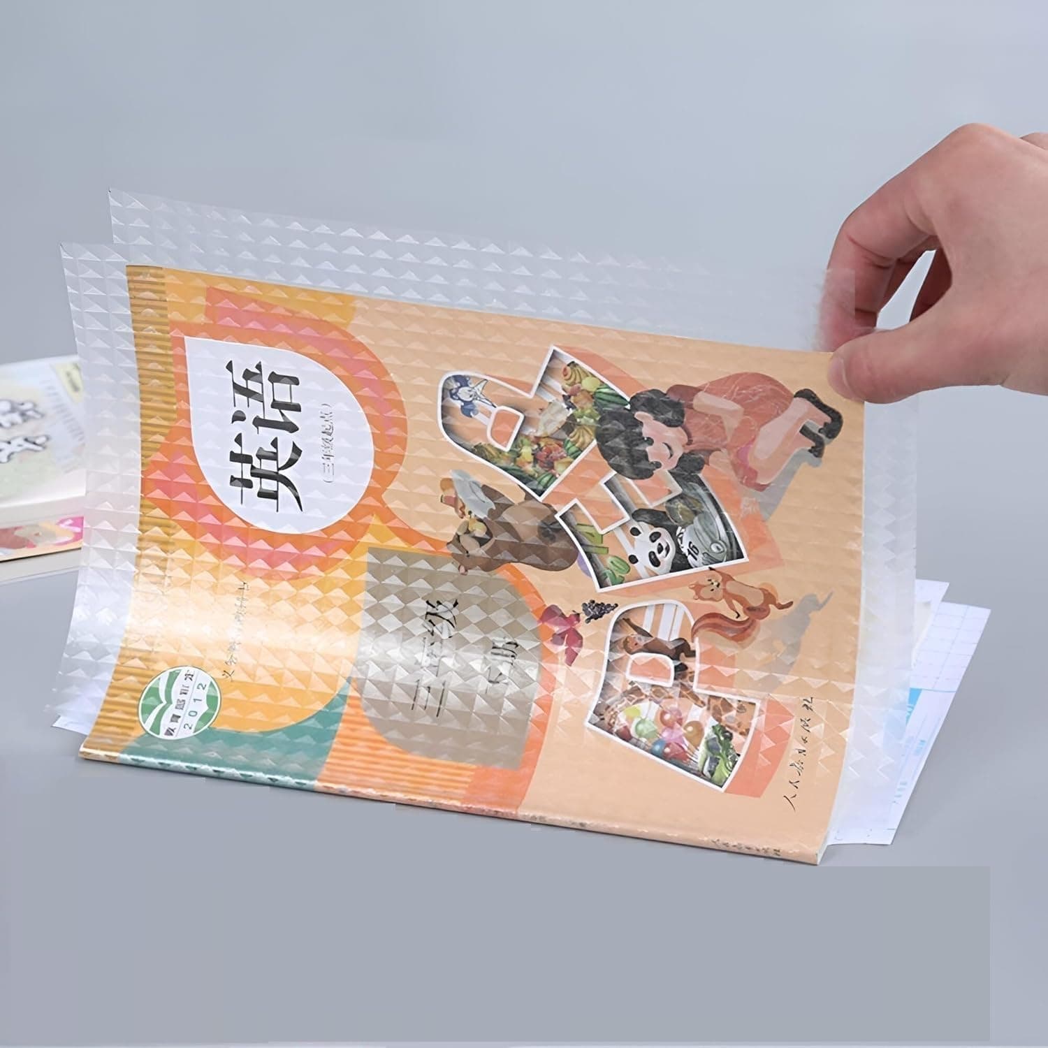 EASTHILL Clear Matte Film for Craft, Waterproof School Textbook Protective Case Cover Can Be Cut Self-Adhesive Pack of 30 PCS (Transparent, Mix)