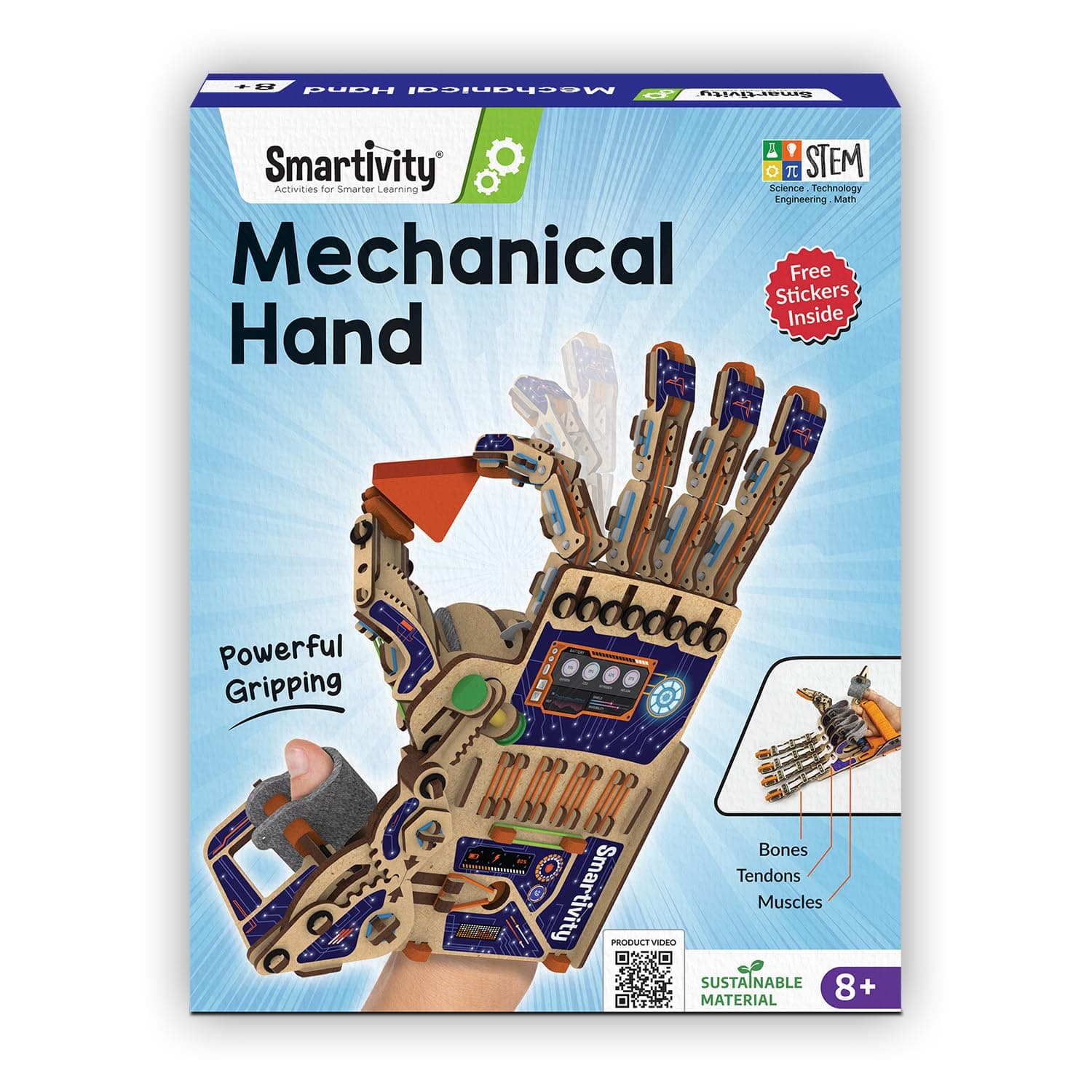 Smartivity Robotic Mechanical Hand Toy for Kids 8-10-12-14 Years Old | Parents Choice Award Winner I Birthday Gifts for Smart Kids | Superhero Toy for Boys & Girls 8,9,10,11,12,13,14