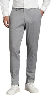 Louis Philippe Men's Textured Formal Trouser