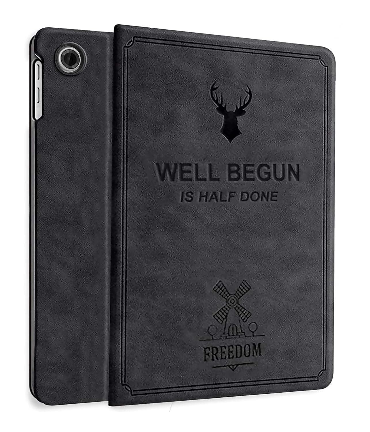 ProElite Cover for Lenovo Tab 10.1 inch 2025 Case Cover, Deer Smart Flip Case Cover for Lenovo Tab 10.1" 2025, Black