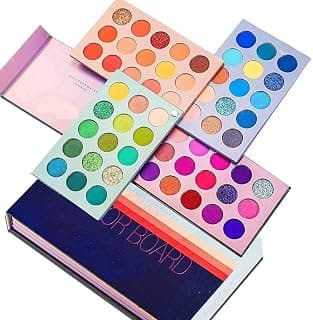 Eyeshadow Palette 60 Color Makeup Palette Highlighters Eye Make Up High Pigmented Professional Mattes & Shimmery Finish - Multicolor