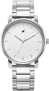 Fastrack Fastrack Stunners Quartz Analog White Dial Silver Metal Strap Watch for Guys - 3278SM04