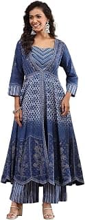 BIBA Women Modal Festive Anarkali Fusion Suit Set
