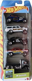 Hot Wheels HW Gassers Diecast Car Collection, 5 Pack