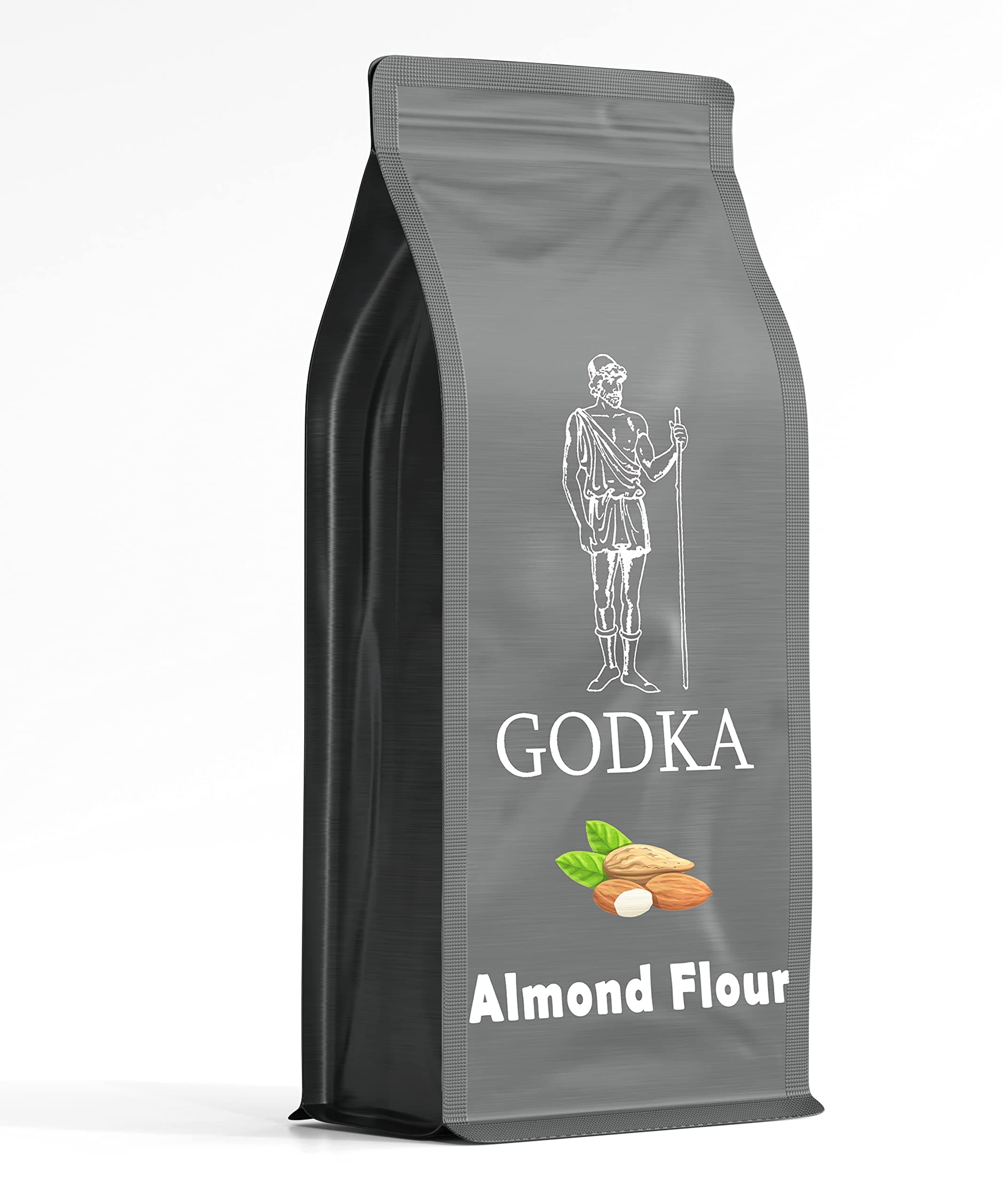Godka Almond Flour with Skin/Badam Powder Unblanched,250g
