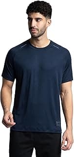 Jockey MV16 Men's Nylon Regular Fit Lightweight Microfiber Solid Round Neck Active Wear T-Shirt with Breathable Mesh
