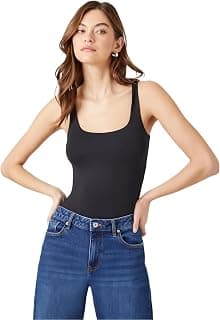 SIGHTBOMB Feather Touch Square Neck Back Cover Seamless Cuddle TEE Active WEAR/Casual WEAR Tank TOP for Women