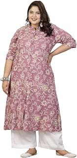 Stylum Women's Rayon Relaxed Fit A Line Kurta