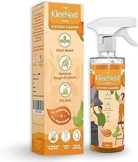 Kleenest Kitchen Cleaner & Degreaser Spray – 450 ml | Powerful Grease Remover | Citrus Fresh | Tough on Oil, Gentle on Surfaces | For Stove, Chimney, Tiles & Countertops