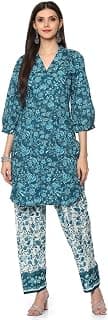 BIBA Women Cotton Straight Kurta Relaxed Salwar Suit Set