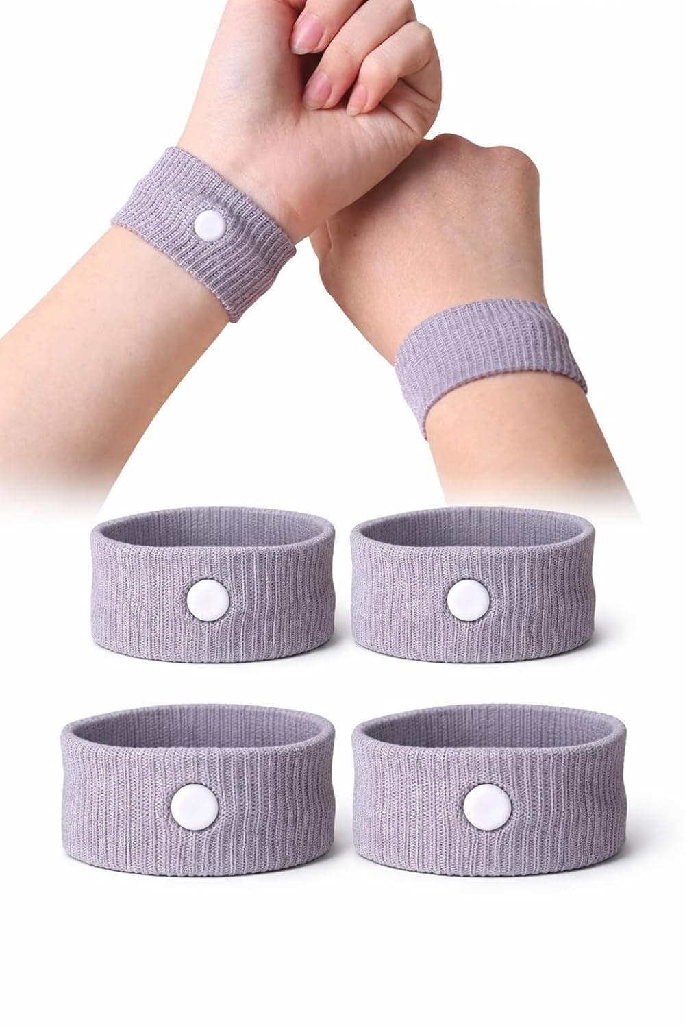 QUIQSHIPP Anti-Nausea Wristband for Anxiety, Travel, Sea, Car, Air Sickness Reliefs Handband (2)