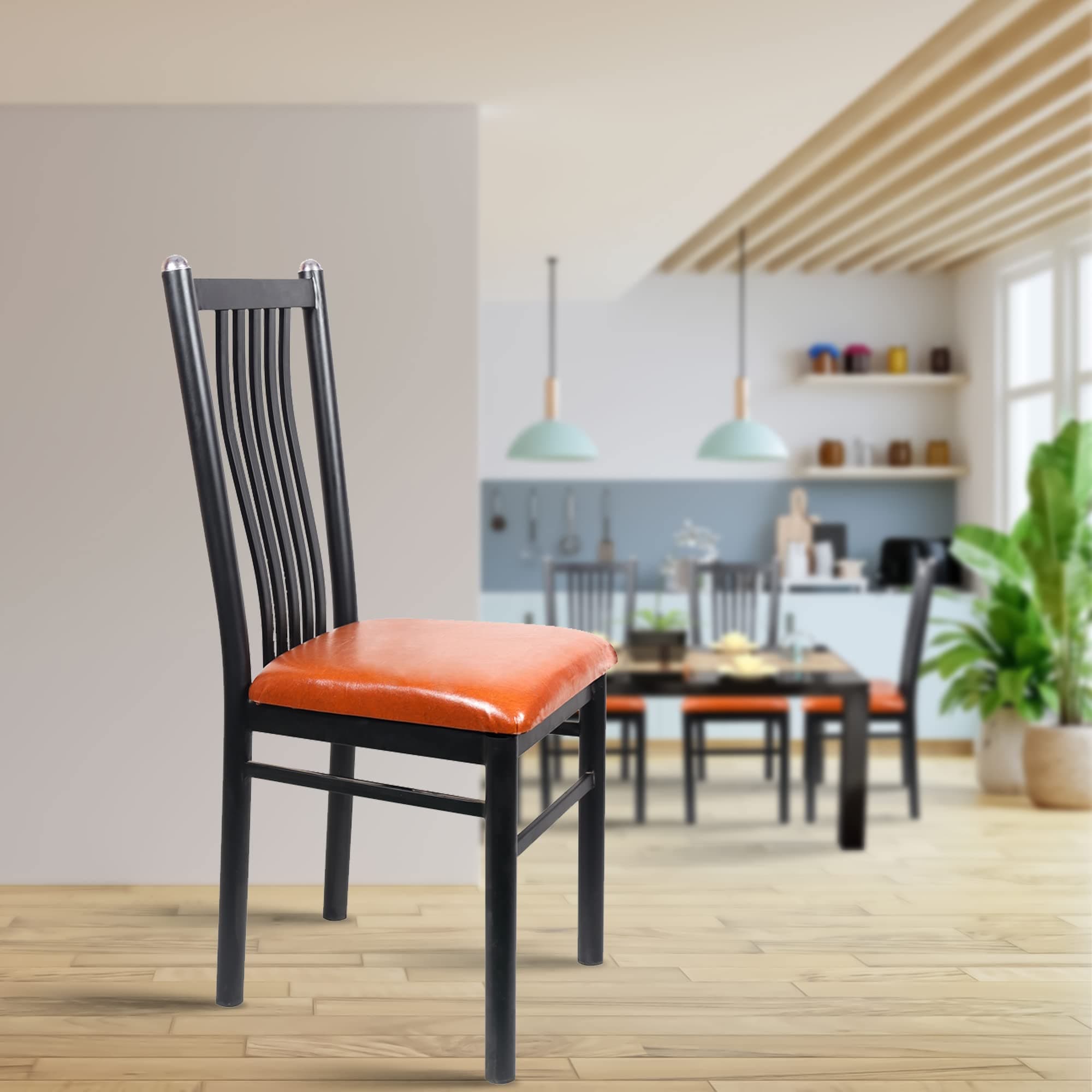 ROSE® Apollo Dinning Chairs for Kitchen & Dining Room | Dining Room Furniture | Dining Chairs with Cushion | Dining Chair for Home & Kitchen and Dining (Butterscotch)