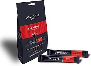 Davidoff Rich Aroma Instant Coffee Travel Pack, 10/12 Intensity - 100% Arabica, 1.8g x 20 sachets