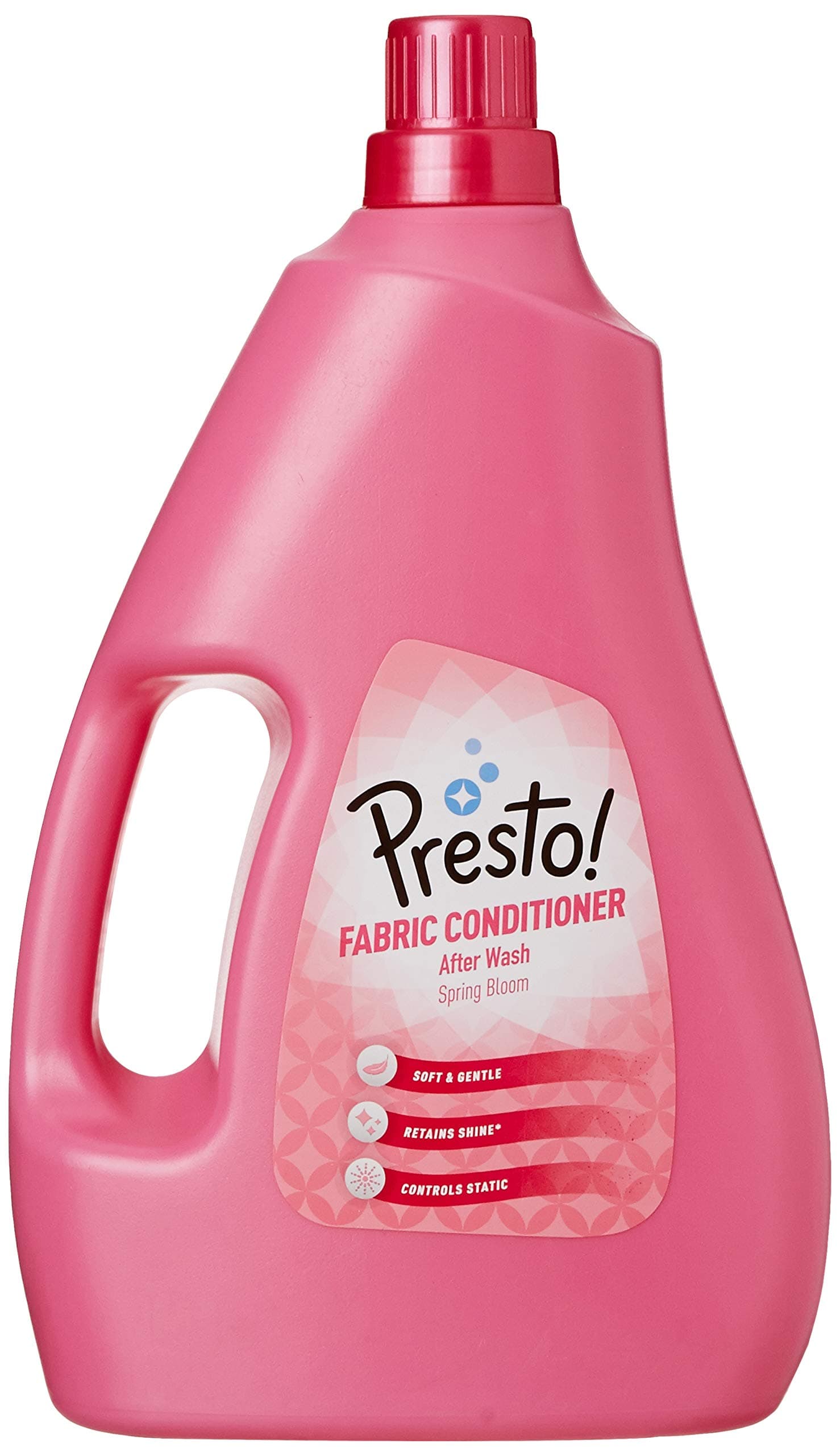 Amazon Brand - Presto! Spring Bloom Fabric Conditioner Liquid | 2 Litre Jar | Refreshing, Pleasant Fragrance | Color Safe | Soft And Gentle On Clothes | Bleach-Free And Phosphate-Free