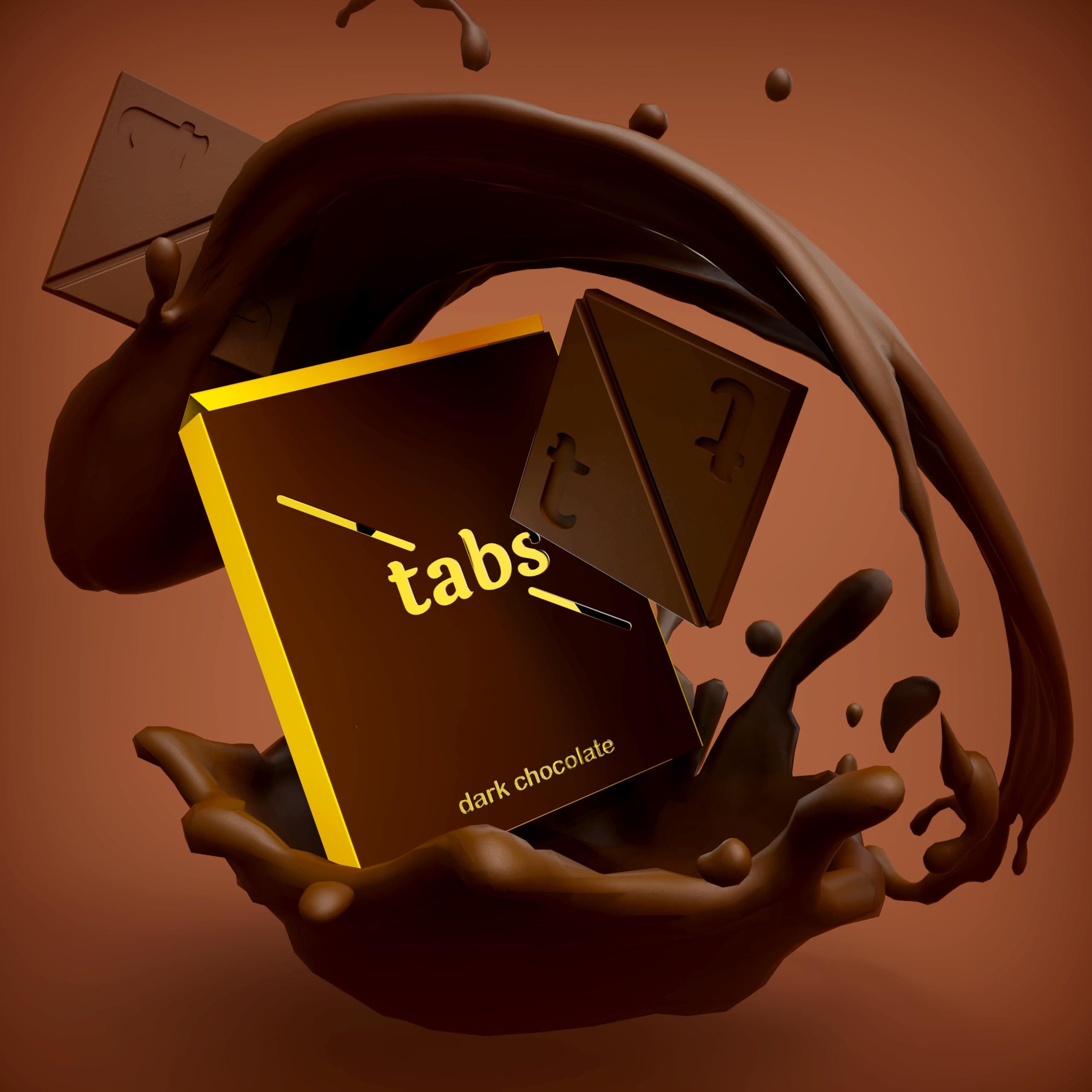 Tabs Premium Dark Chocolate | For Men & Women | For Couples | Gourmet Bars | Gifting & Special Moments | 1 Chocolates (20 Gram) | Anniversary, Valentine, Wedding & Birthday Gift Set