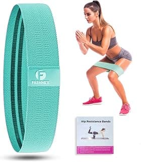FASHNEX Resistance Band for Workout for Men and Women with Exercise Bands Workout Guide, Mini Loop Resistant Band for Toning Booty HIPS Glutes Thighs Legs Abs at Home or Outdoors.