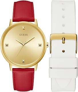 GUESS GBS Radiate Women Champagne Round Dial Analog Watch with Strap - U1428L1M