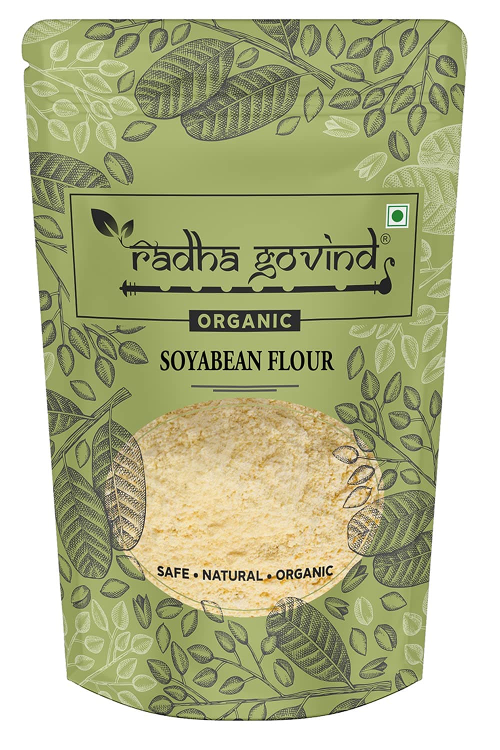 Radha Govind Organic Soyabean Flour(500 Gram,F107_500)