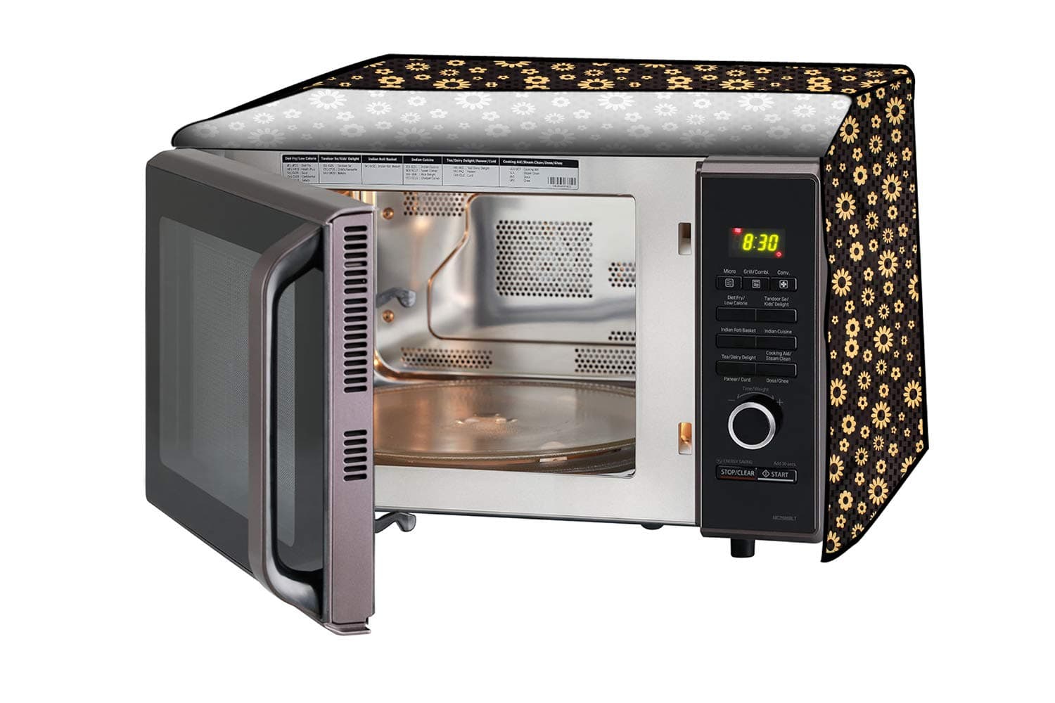 Stylista Microwave Oven Cover for IFB 30 L Convection 30SC4, Floral Pattern