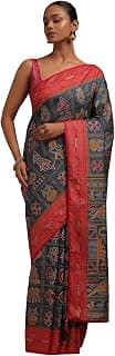 Soch Womens Dola Silk Ethnic Motifs Saree