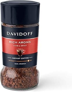 Davidoff Coffee Rich Aroma, 45g | 100% Arabica Beans | 10/12 Intensity | Granules, Glass Bottle | 45g