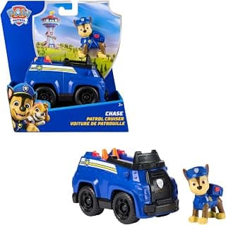 Paw Patrol - Chase Police Car Vehicle with Removable Chase Figure, 80% Recycled Plastic, Ages 3+