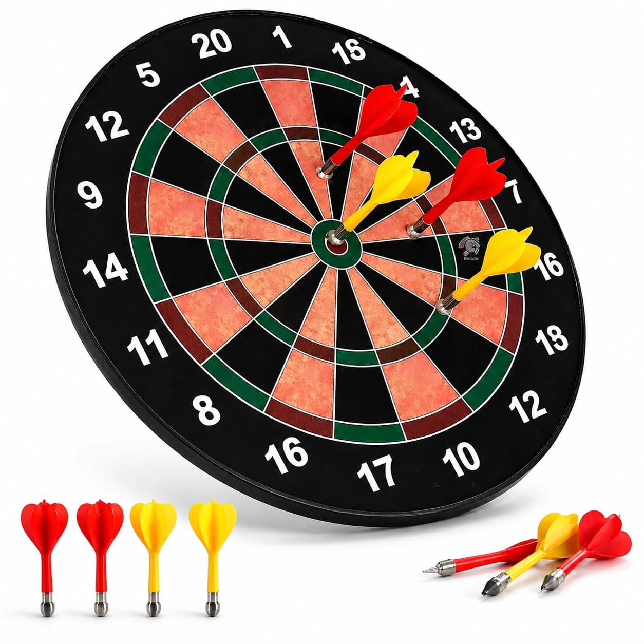 Mini Explorer Magnetic Dart Board for Kids 15 Inch – Safe Dart Game Set with 4 Darts, Indoor Outdoor Sports Toy for Boys Girls, Family Game, Party Game, Birthday Gift Toy