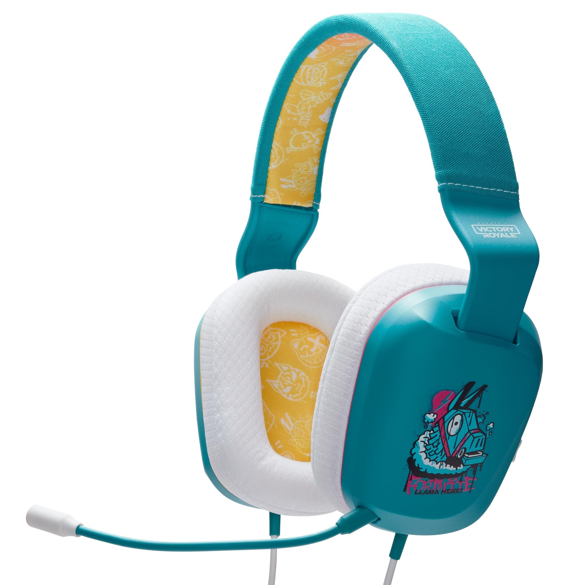 PowerA Wired Gaming Stereo Headset for Nintendo Switch - Switch 2 - OLED Model with Detachable Boom Mic, Fortnite Llambro, Officially Licensed - Virtual Bonus Item Included