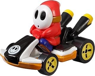 Hot Wheels Mario Kart Characters and Karts as Mariokart Shy Guy, Standard Kart 1:64 Die-Cast Cars