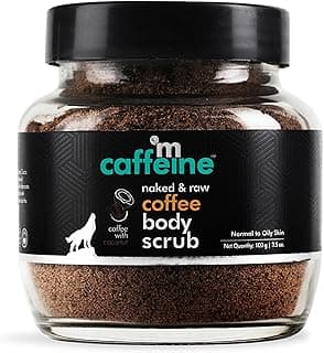 mcaffeine Exfoliating Coffee Body Scrub Powder Jar for Tan Removal&Soft-Smooth Skin|De-Tan Bathing Scrub With Coconut Oil,Removes Dirt&Dead Skin From Neck,Knees,Elbows&Arms| All Skin Types-100Gm
