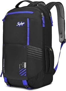 Skybags Porto Weekender 40L Backpack 2 Compartments| Durable Fabric| Padded Laptop Protection Bag (Upto 17-Inch) | Shoe Pocket, Multiple Spacious Pockets | Office, Casual & Outdoor| Unisex| Black