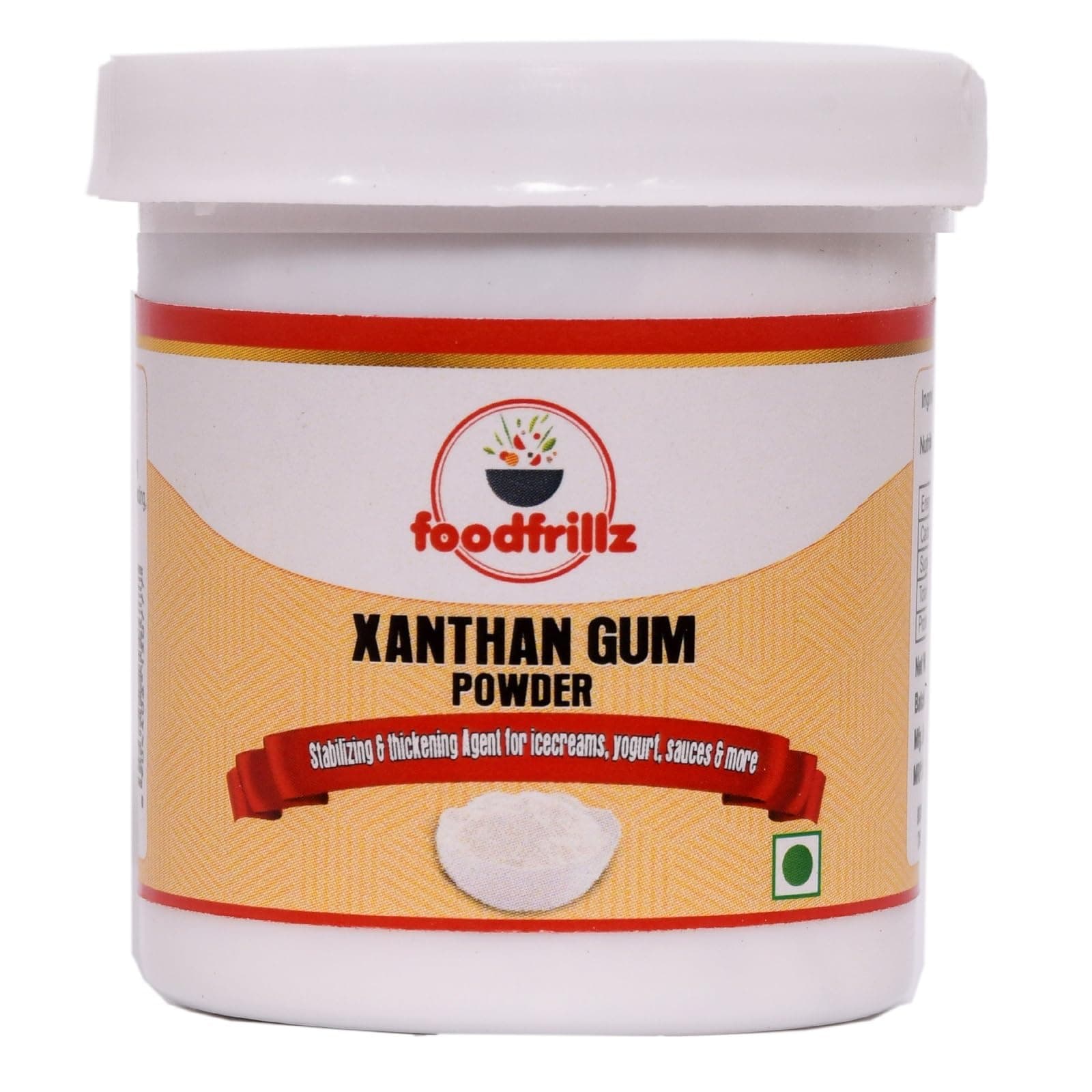 foodfrillz Xanthan Gum Powder | Gluten Free Baking additive,thickening agent (25 g)