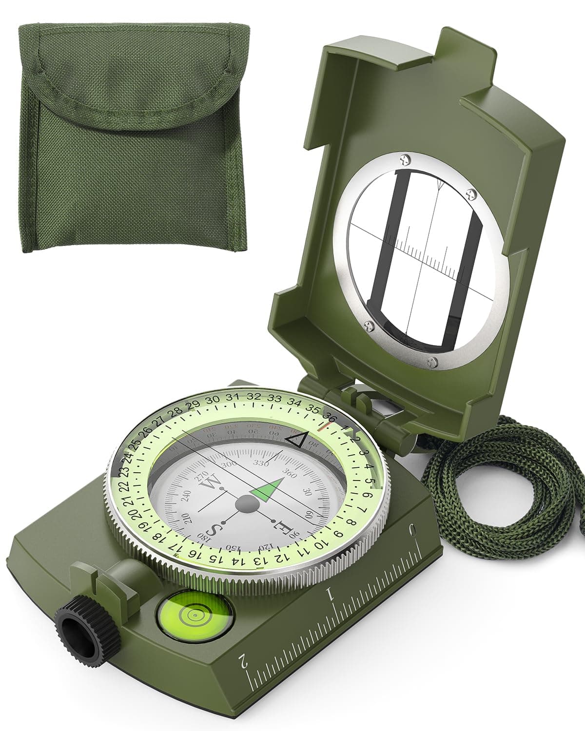 Sportneer Compass Hiking Survival Military Grade Waterproof Boy Scout Compass for Kids Gift Backpacking Camping Hiking Navigation