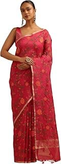 Soch Womens Kota Floral Embroidered Saree