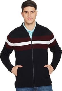 Amazon Brand - Symbol Men's Acrylic Round Neck Blouson Sweater (Available in Plus Sizes)
