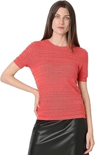 VERO MODA Pointelle‑Knit Relaxed Fit Top