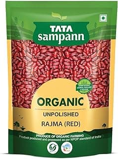 Tata Sampann Organic Unpolished Rajma (Red), 500 g
