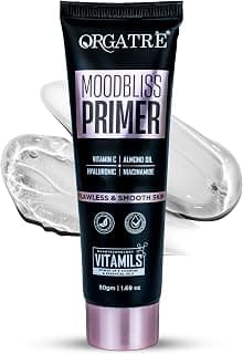Orgatre MoodBliss Face Primer 50ml | Pores & Fine Lines Minimizer | Non-Greasy and Oil-Free | Long-Lasting Matte Finish for All Skin Types
