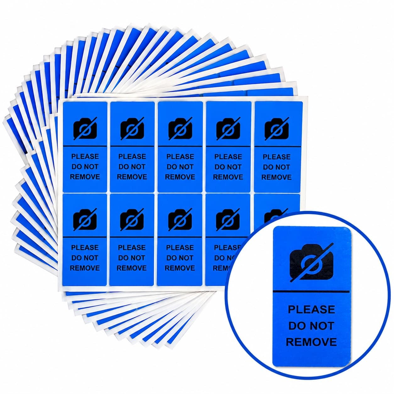 Tamper Evident Camera Void Sticker for Mobile Phone & Laptop Camera | Security Seal Label | Void If Removed | Strong Adhesive Waterproof Anti-Tamper Sticker 20 x 40 mm Pack of 500