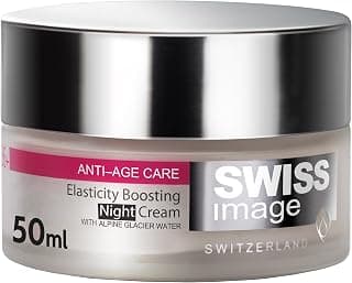 Swiss image Anti Age Night Cream 50 ml| Anti-Aging Formula with Collagen Boost, Hydrating, Wrinkle Reduction, Repairing Night Cream for Smooth & Radiant Skin| Swiss Made| All Skin Types
