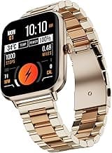Fire-Boltt Ninja Blaze Smart Watch, Stainless Steel Strap & Steel Body, 1.83” Display Bluetooth Calling Built-in Mic & Speaker, 120+ Sports Modes, Smartwatch for Man and Woman Rose Quartz