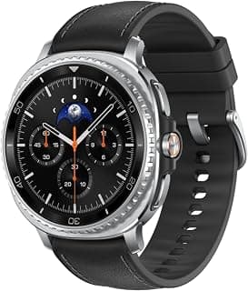 Samsung Samsung Galaxy Watch8 Classic (46mm Bluetooth, Black) with 3nm Processor | Dual GPS | Sapphire Glass & Stainless Steel | 5ATM & IP68 | BP, ECG, IHRN & Vascular Load Monitoring | Anti-oxidant Index