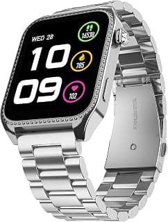 Boltt Fire-Boltt Xelor Luxury Stainless Steel Smart Watch. 1.78" AMOLED, Always-On Display, 368 * 448 px Resolution, Bluetooth Calling, 75 HZ Refresh Rate