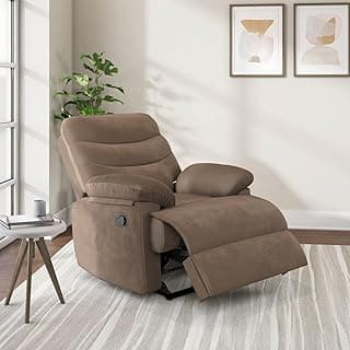 Nilkamal Skelton Wood 1 Seater Upholstered Recliner with Pocket Spring (Color - Brown; Delivery Condition - Knock Down)