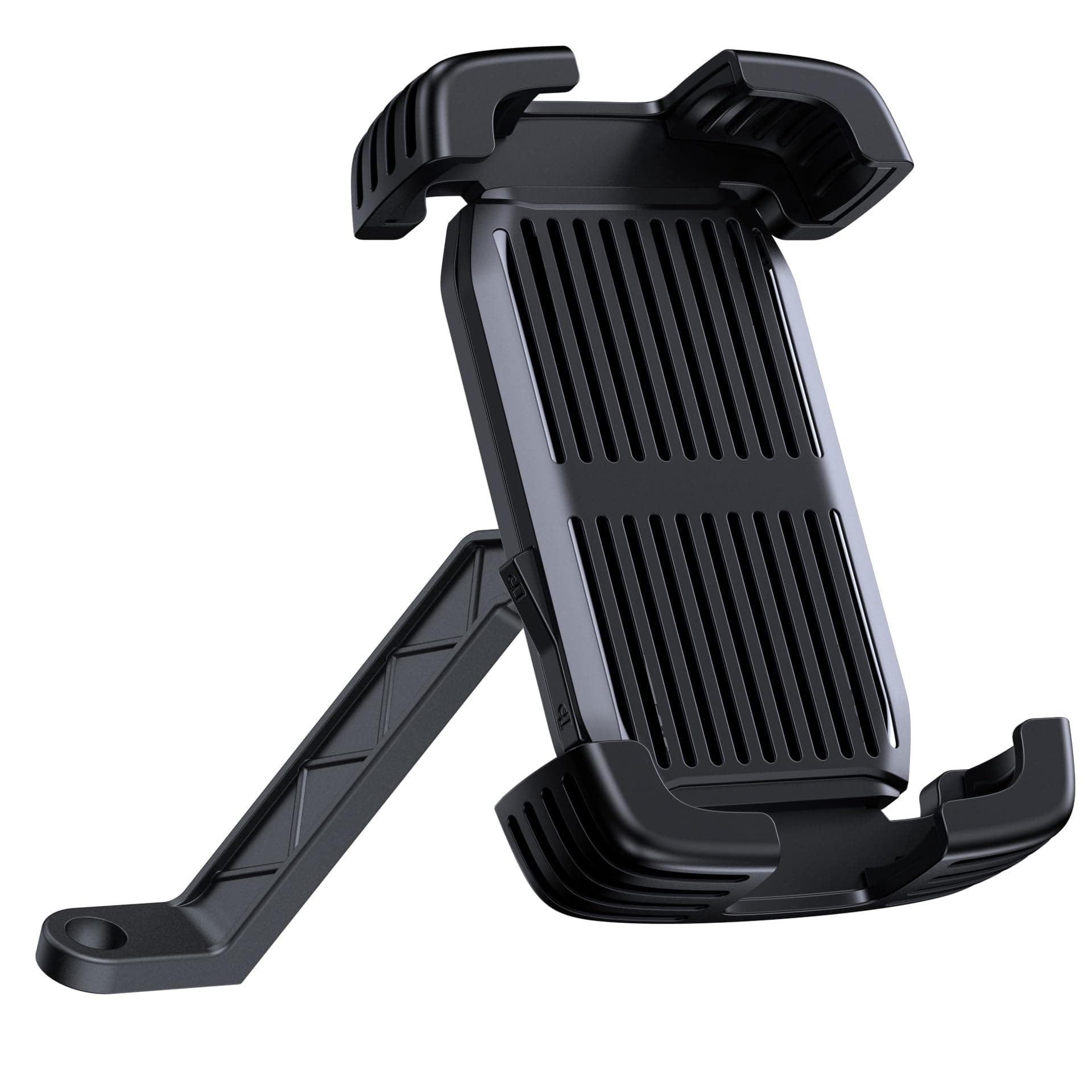 Mobile Holder for Bike with Adjustable Locking, 360° Rotation, Side Mirror Mount, Shock Proof, Antiskid Design- Fits 4.7"-7.2" Smartphones(J47+W15)