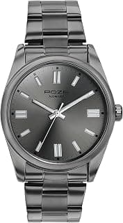 Sonata Sonata Poze 6 Graphite Groove Gents Quartz Gun Round Dial Men's Watch | SS Cut Edge Strap Material | Watches for Men Analog - SP70033QM01