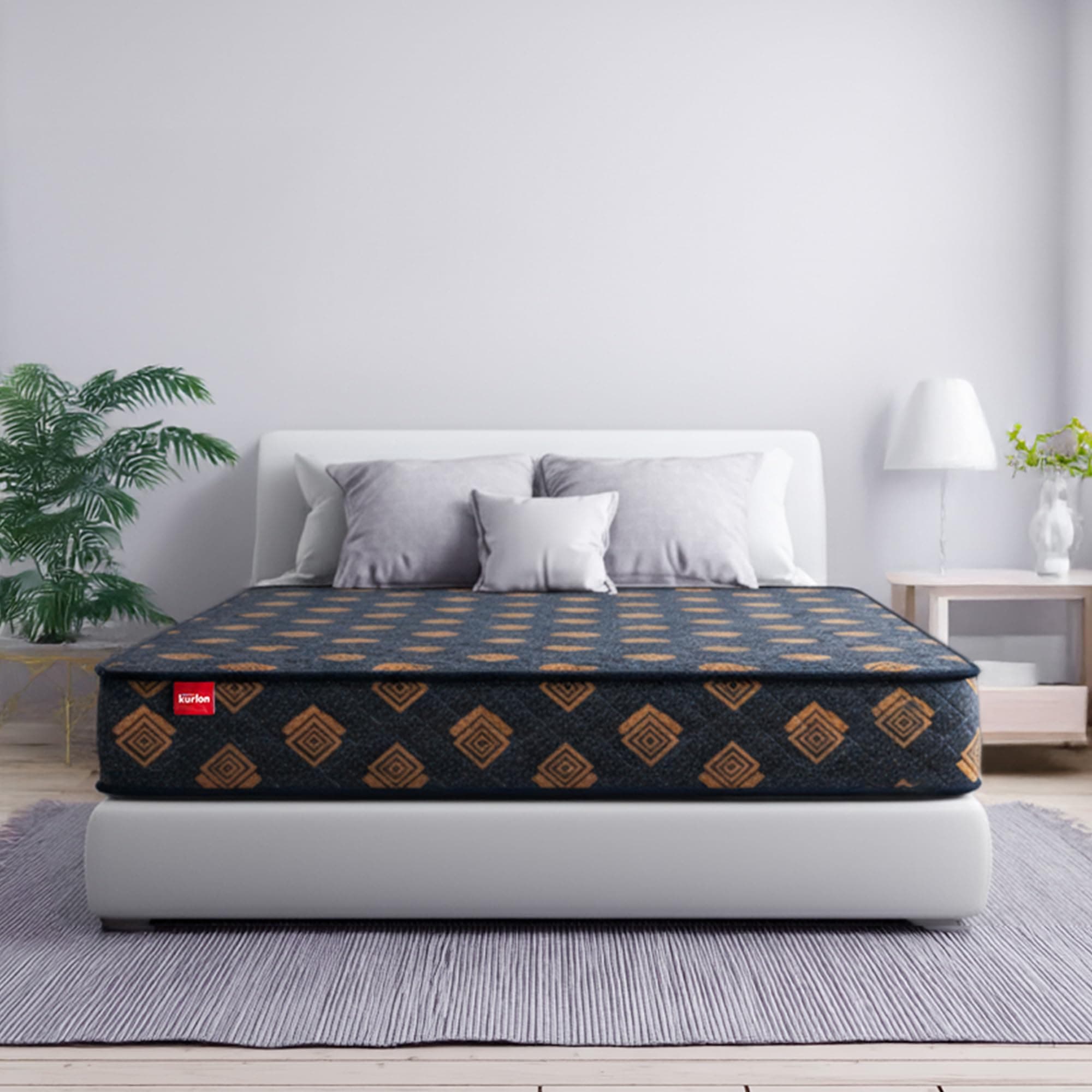 Kurlon Easy Star Reversible Mattress | Medium Firm PU Foam | Quilted Layers | Breathable Fabric | Lightweight Design | 2-Year Warranty | Single |72X36X4 |