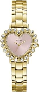 GUESS Amore Heart 34.5mm Pink Dial Analog Women Watch - U1491L2M