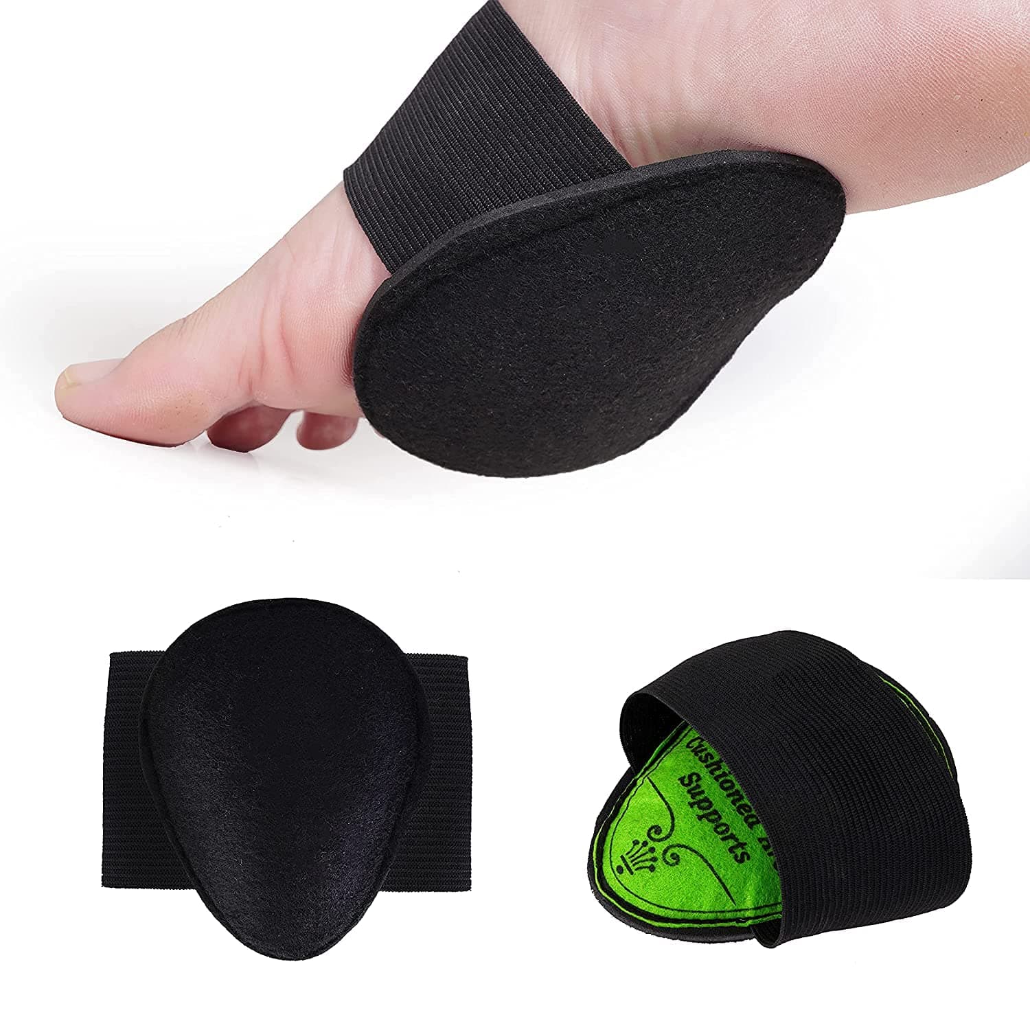 MURTI EXPORT Foot Care Plantar Fasciitis Arch Support Sleeve Cushion Heel Spurs Neuromas Flat Feet Orthopaedic Pad Foot Arch Orthotic Tool - Free Size(GREEN)